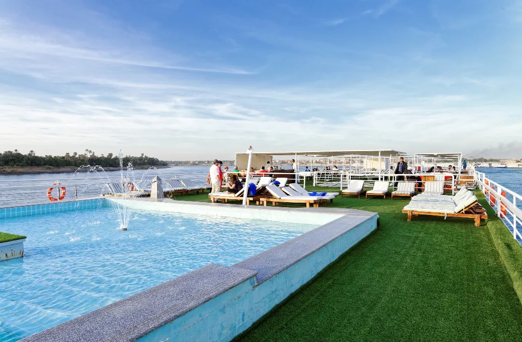 Sun deck of the MS Nile Style Nile Cruise Nile cruise